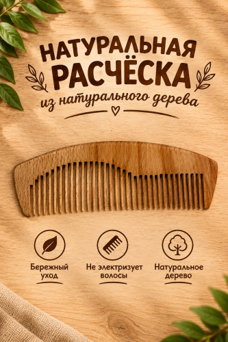 6) расческа из дерево    | ПОДАРИ.com
