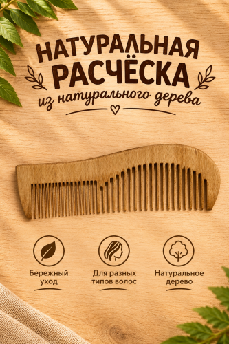 1) расческа из дерево    | ПОДАРИ.com